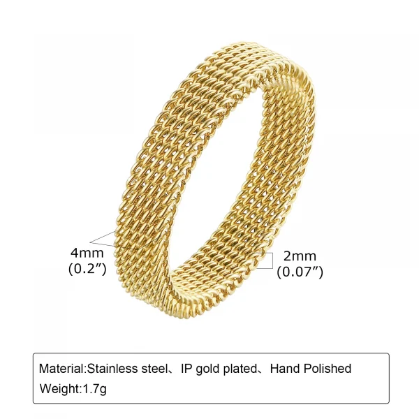 خاتم ذهبي بسيط