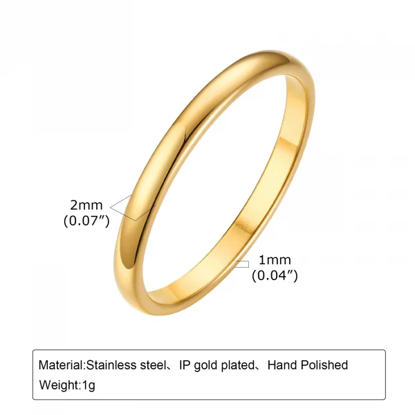 خاتم ذهبي بسيط