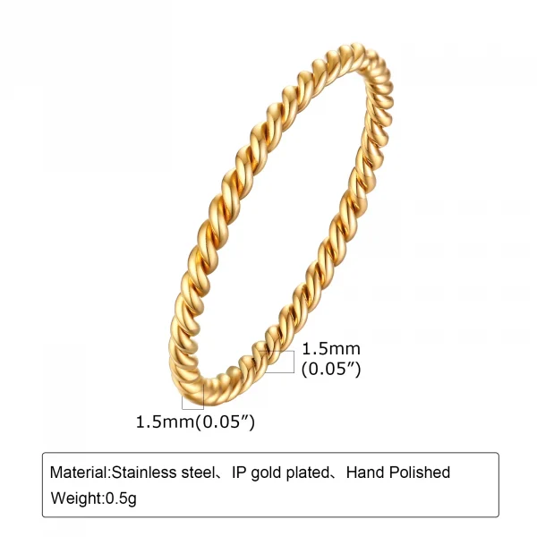 خاتم ذهبي بسيط