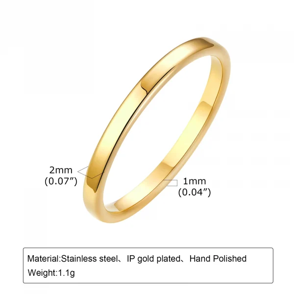 خاتم ذهبي بسيط