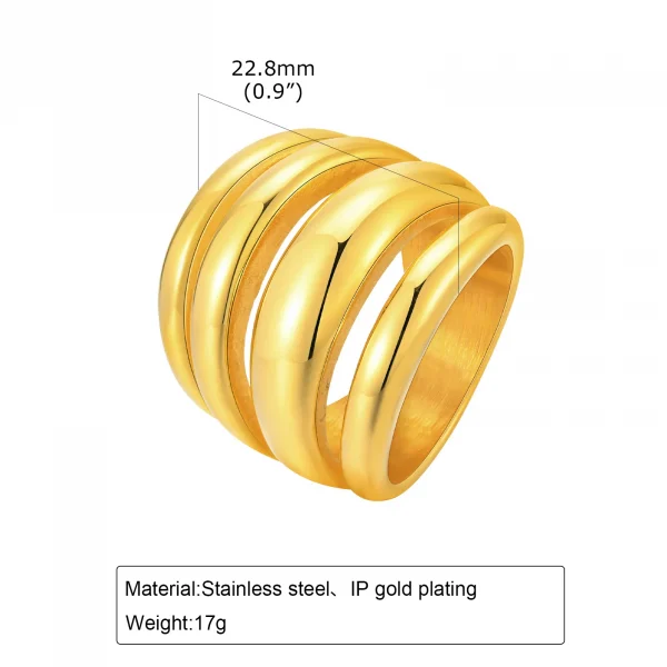 خاتم ذهبي بسيط