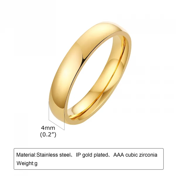 خاتم ذهبي بسيط